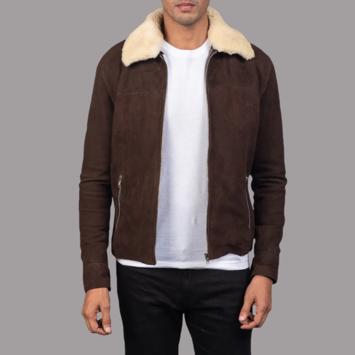Coffner Brown Shearling Fur Jacket