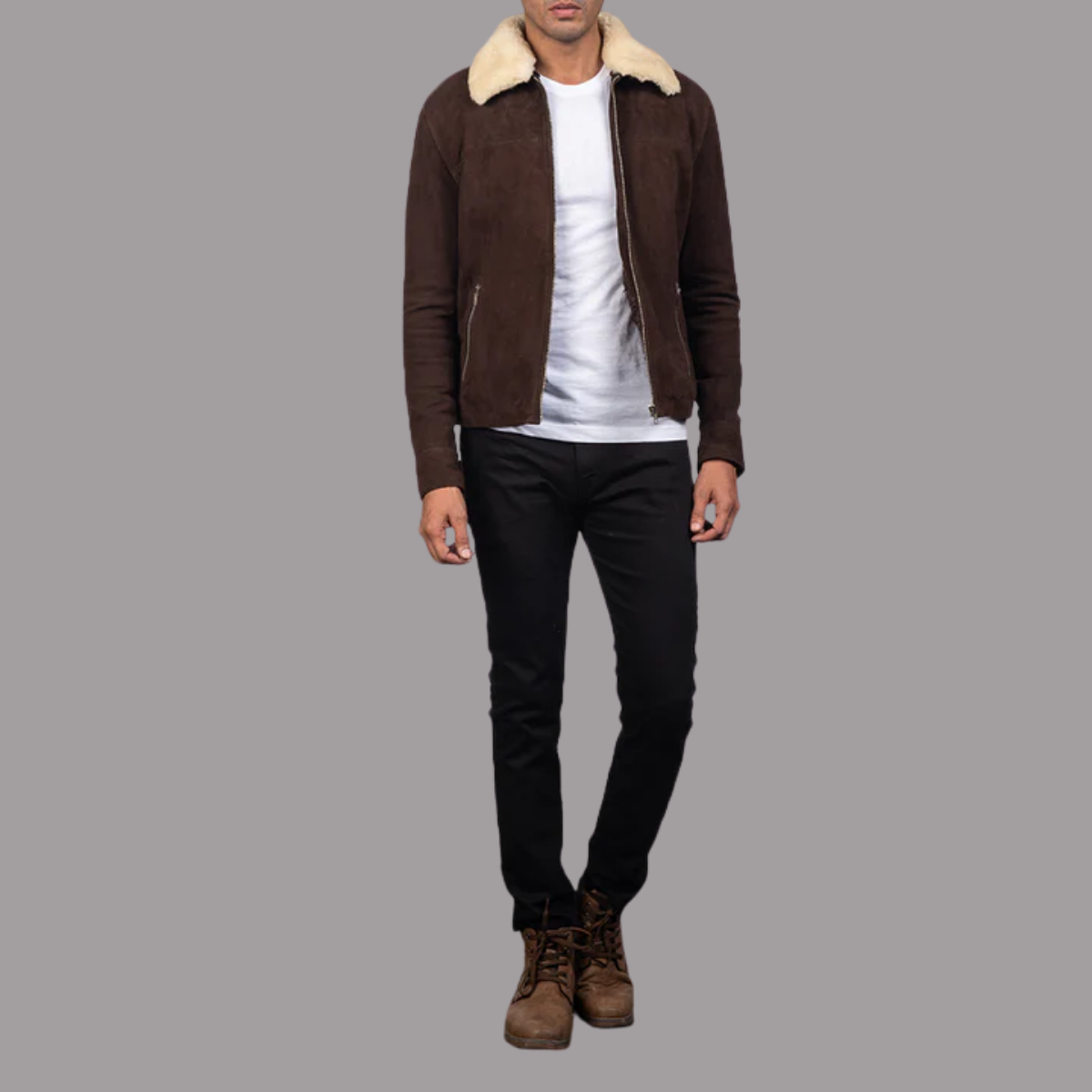 Coffner Brown Shearling Fur Jacket